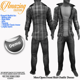 AmAzInG CrEaTiOnS Men Open Front Shirt Outfit Demo