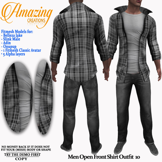 AmAzInG CrEaTiOnS Men Open Front Shirt Outfit 10