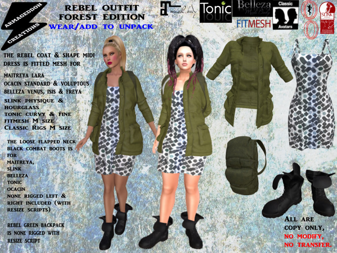 REBEL OUTFIT FOREST EDITION 200126