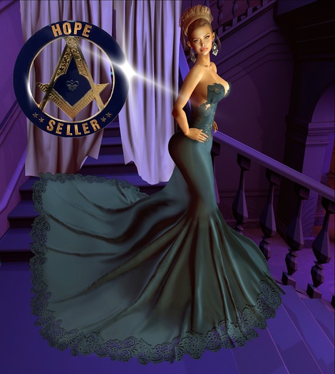 [HS]Arya Gown Dress [Blue]