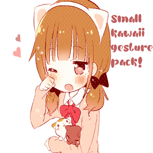 small kawaii gesture pack