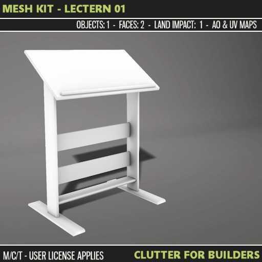 Clutter - Mesh Kit - Lectern 01