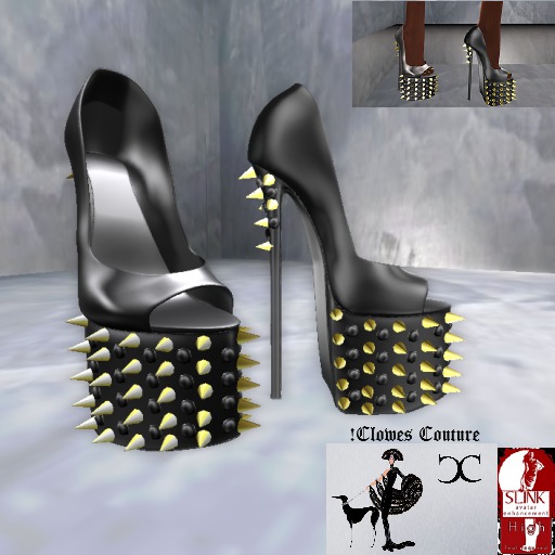  !Clowes - "Spikes" Shoes Slink High