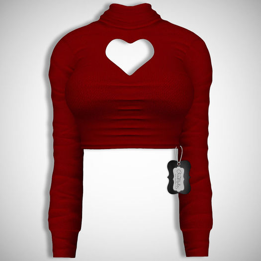 ChicModa // Ettie Heart Top // RED