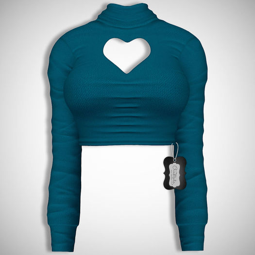 ChicModa // Ettie Heart Top // LAGOON