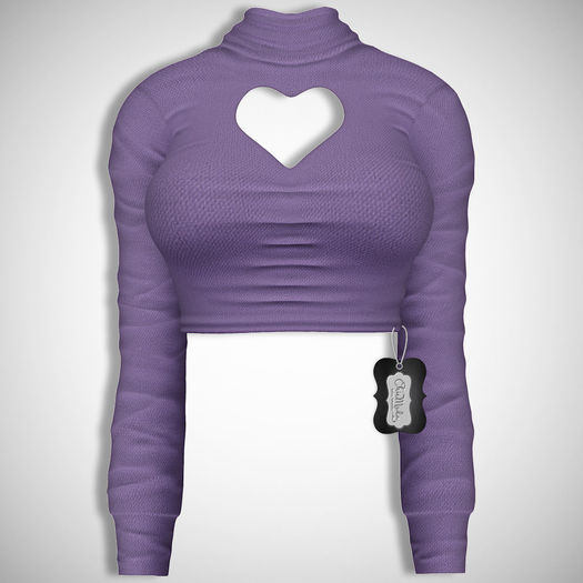 ChicModa // Ettie Heart Top // PURPLE