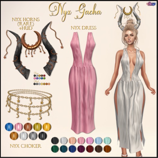 6 [Eternus] Nyx Choker (Light Gold)