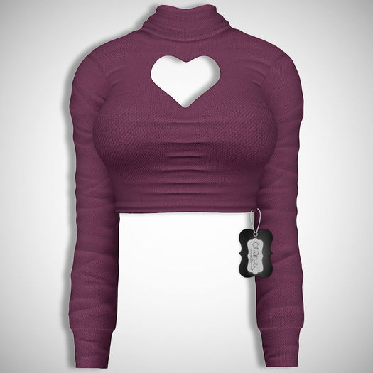 ChicModa // Ettie Heart Top // PLUM
