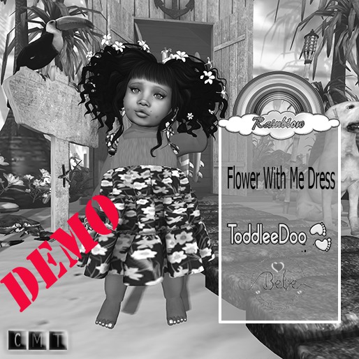 ((RBS)) Flower With Me Dress TD & BEBE (DEMO)