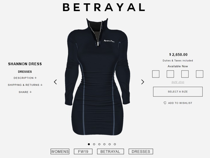 BETRAYAL. Shannon Dress NAVY