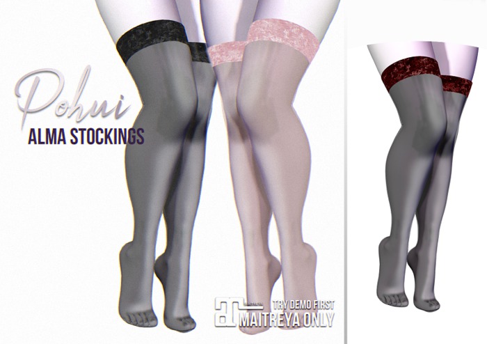 #POHUI - Alma Stockings #RED