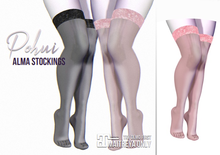 #POHUI - Alma Stockings #PINK