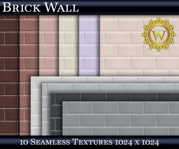 Brick Wall 10 Seamless Stone Textures - WonderWall