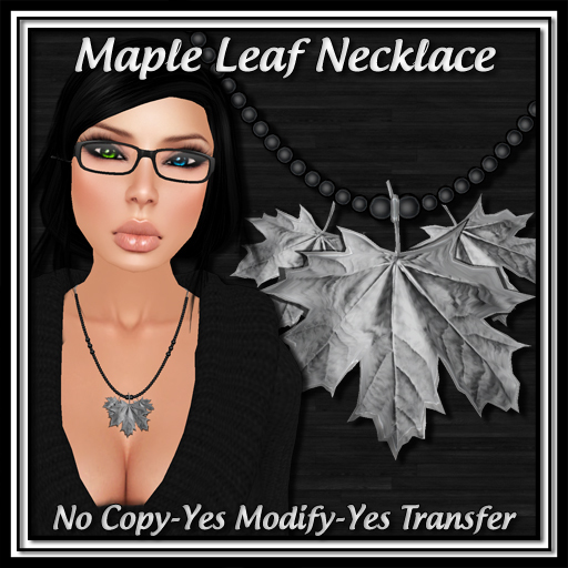 *ICED* Maple Leaf Necklace