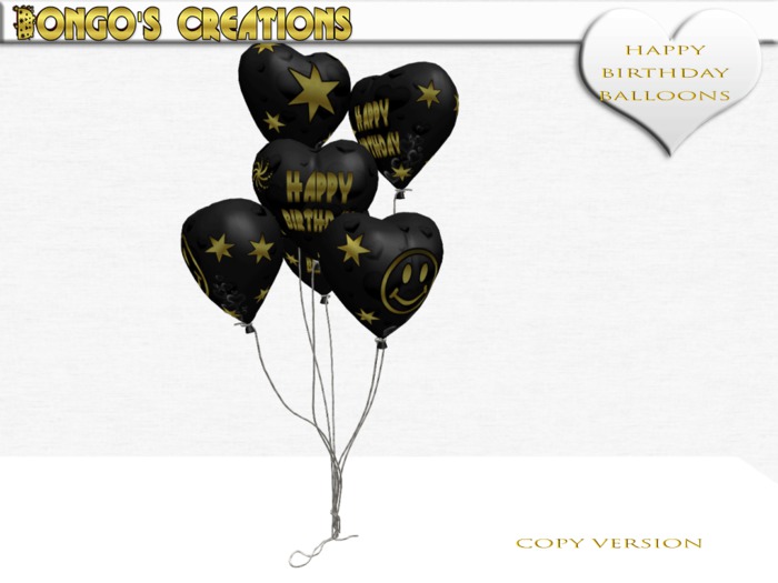 BMC479 - HAPPY BIRTHDAY - FLOOR BALLOONS.