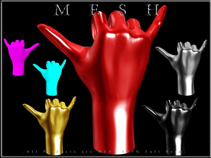 Display Hands - Shaka Sign - Mesh - Full Perm -