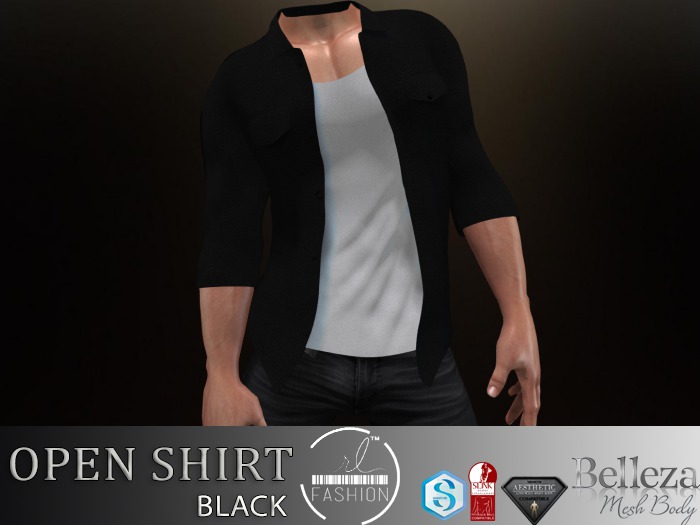 Open Shirt Black