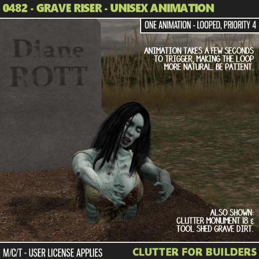 Clutter - 0482 - Grave Riser - Unisex Animation