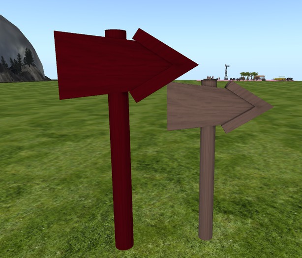 Signpost RIGHT - Poste Indicador DERECHA [G&S]