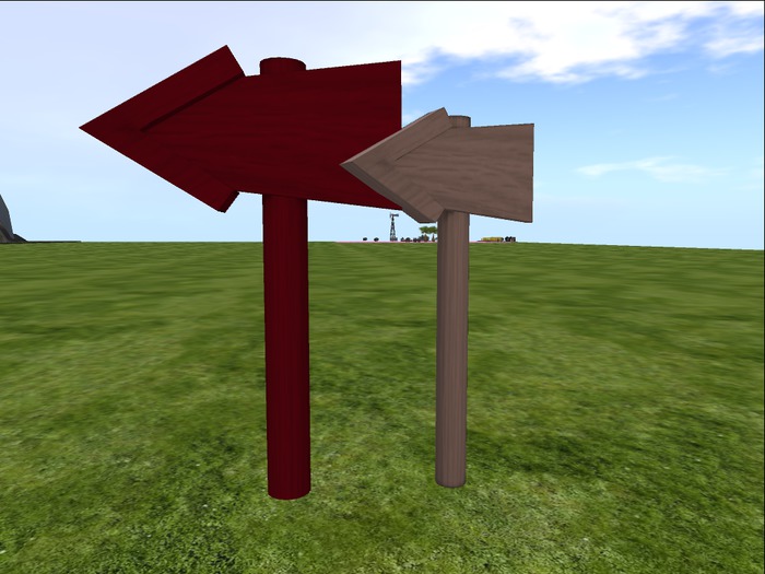 Signpost LEFT - Poste Indicador IZQUIERDA [G&S]
