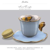 Dahlia - Sweet Escape - Butterfly Teacup - Blue