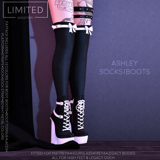 Limited Addiction - Ashley Socks/Boots - FatPack