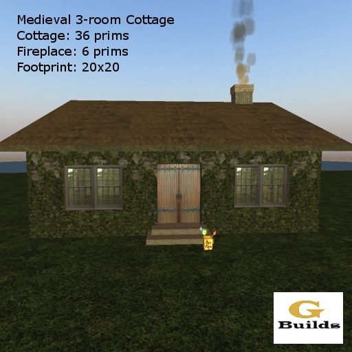 MEDIEVAL Stone Cottage-Packaged 