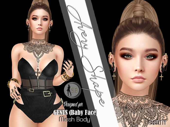 .:S.B:.AVERY Shape (Genus Head - Baby Face with Mesh Body)
