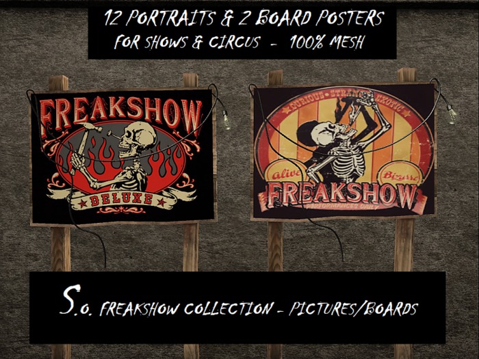 S.O. FREAKSHOW COLLECTION - PICTURES/BOARDS