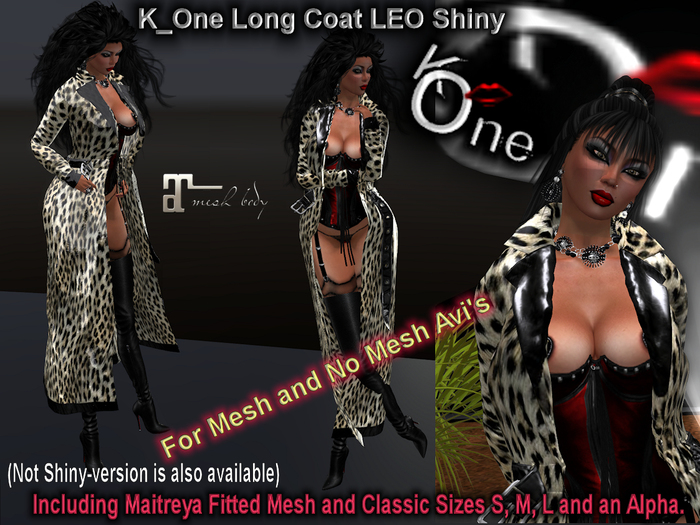 K_One Long Coat LEO Shiny