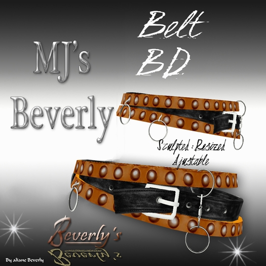 BELT BD / MJ's Beverly / resize / ajustable
