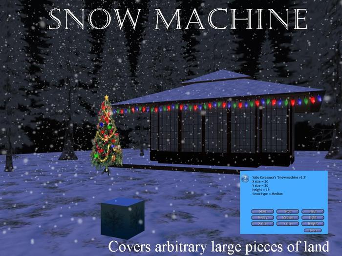 Snow machine DEMO (2 min. only)