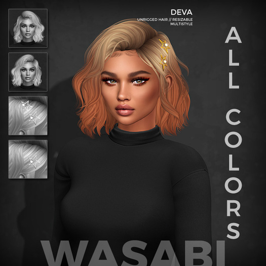 Wasabi // Deva Mesh Hair - All colors