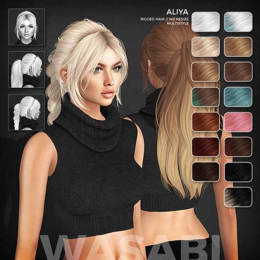 Wasabi // Aliya Mesh Hair - Basics