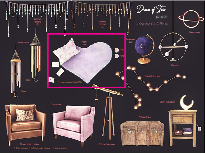 ionic : Heart rug {pink}