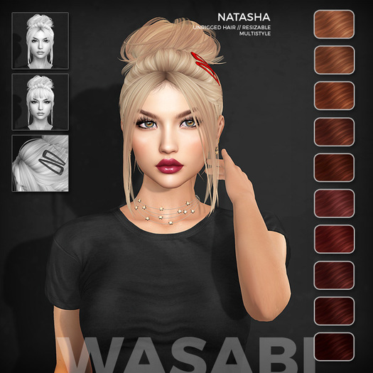 Wasabi // Natasha Mesh Hair - Reds