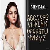 MINIMAL - Chelin Letter Necklace I