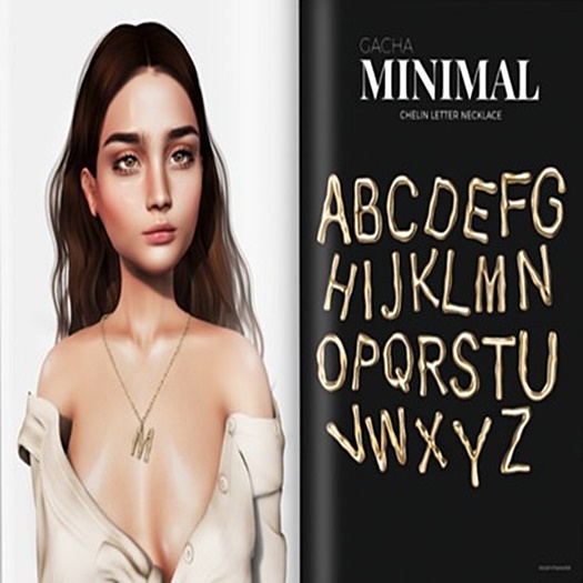 MINIMAL - Chelin Letter Necklace X