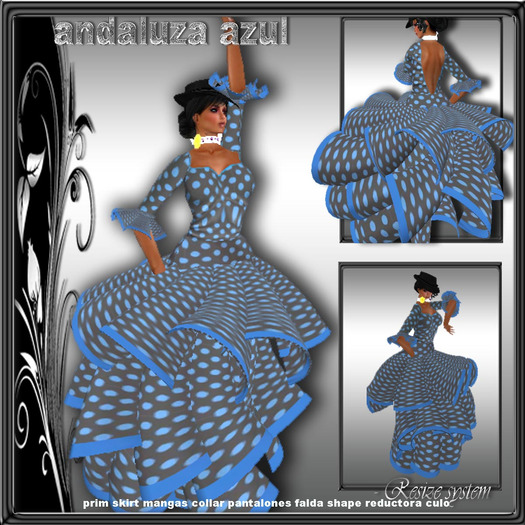 Flamenca azul Andaluza