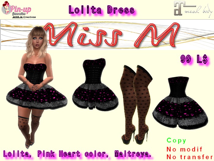 Robe avec petit Coeur Rose