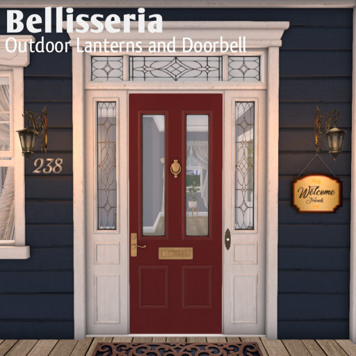 V1 Bellisseria - VERNE Victorian Outdoor Lamps & Doorbell (BX)