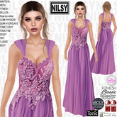 LILAC FLARED GOWN,ALL BODIES