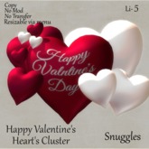 Happy Valentine's Heart's Cluster Boxed