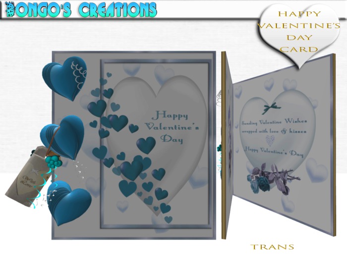 BMC493 - HAPPY VALENTINE'S DAY CARD.