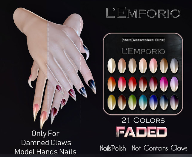 L'Emporio -Hands Polish -FADED-For Damned Claws.V2
