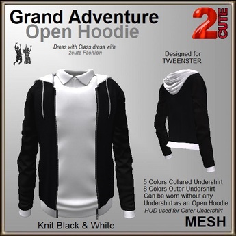 Unlock the Story of Two Hoodie in Black