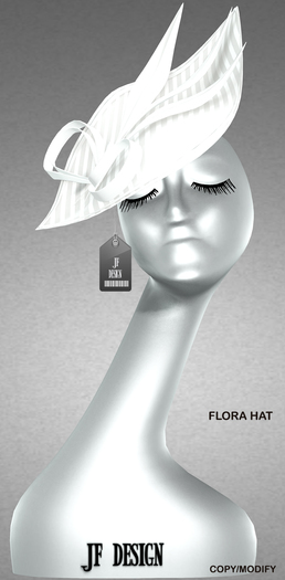 JF Design - Flora Hat - White