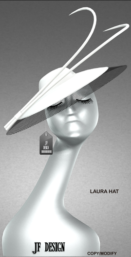 JF Design - Laura Hat - White