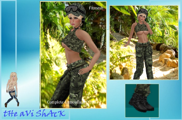 COMPLETE CAMOUFLAGE OUTFIT FOR TONIC