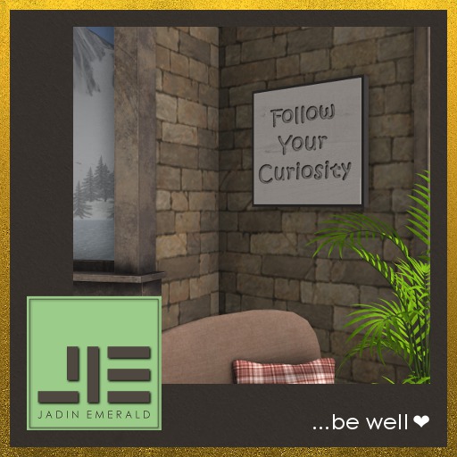 PROMO ➛ Wisdom Wall Art - "Follow Your Curiosity" - Mesh - C/M (Wear to Unpack) 
